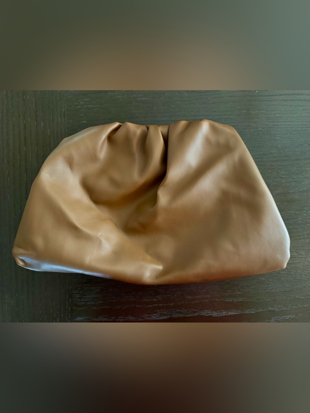 Classic Camel - Brown Soft Pouch Large Oversized Clutch Bag